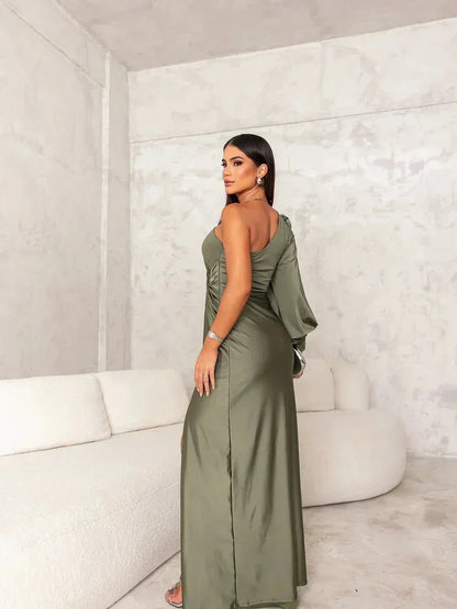 Isabela - Vestido de gala asimétrico