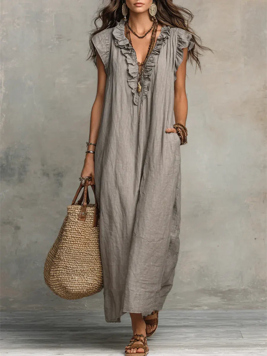 Camila - Vestido largo bohemio