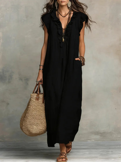 Camila - Vestido largo bohemio