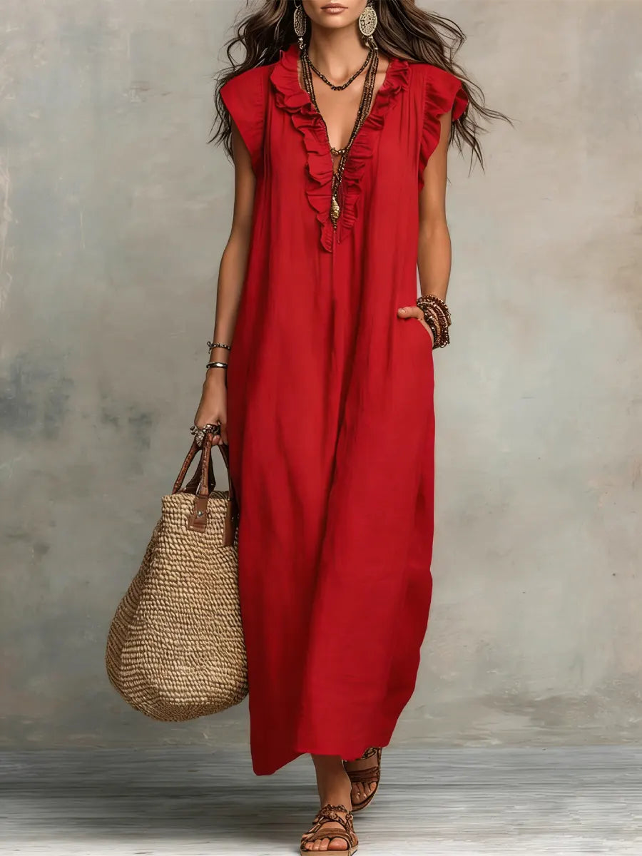 Camila - Vestido largo bohemio