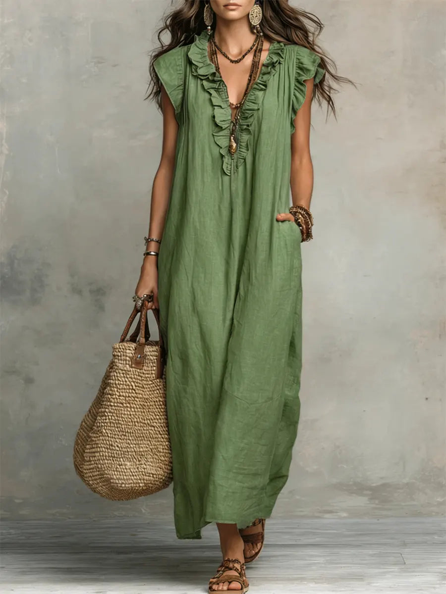 Camila - Vestido largo bohemio