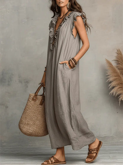Camila - Vestido largo bohemio