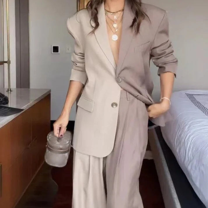 Noelia - Conjunto holgado bicolor
