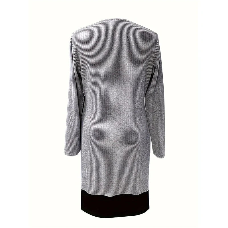 Clara - Vestido de corte A con efecto de dos piezas