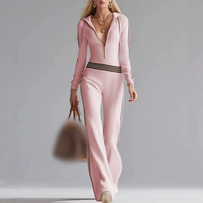 Lorena – Women's Hooded Tracksuit Jumpsuit