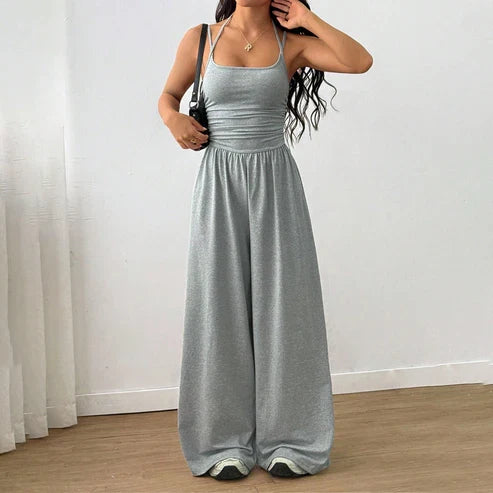 Alma - Casual Spaghetti Strap Jumpsuit