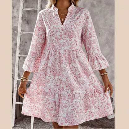 Soraya - V-neck printed dress