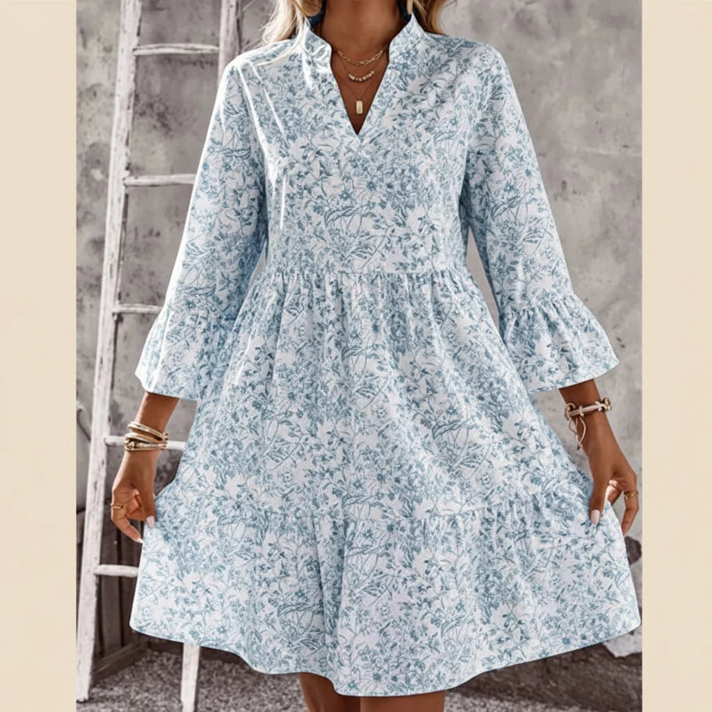 Soraya - V-neck printed dress