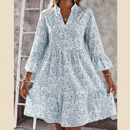 Soraya - V-neck printed dress
