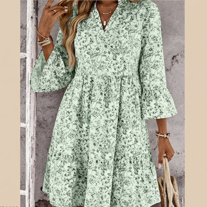 Soraya - V-neck printed dress