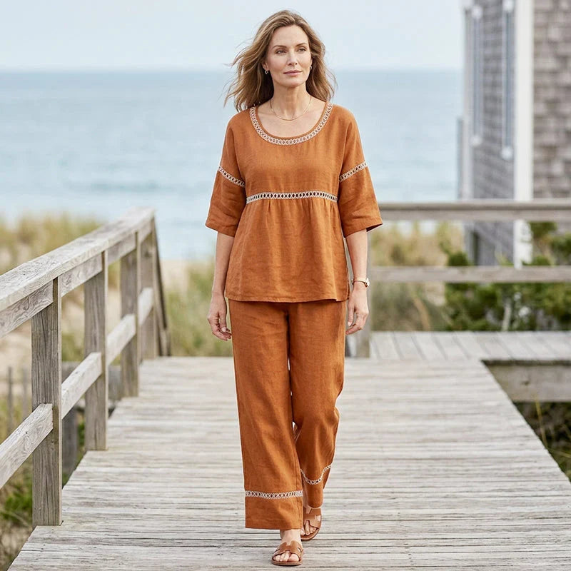 Marisa - Casual set with openwork details