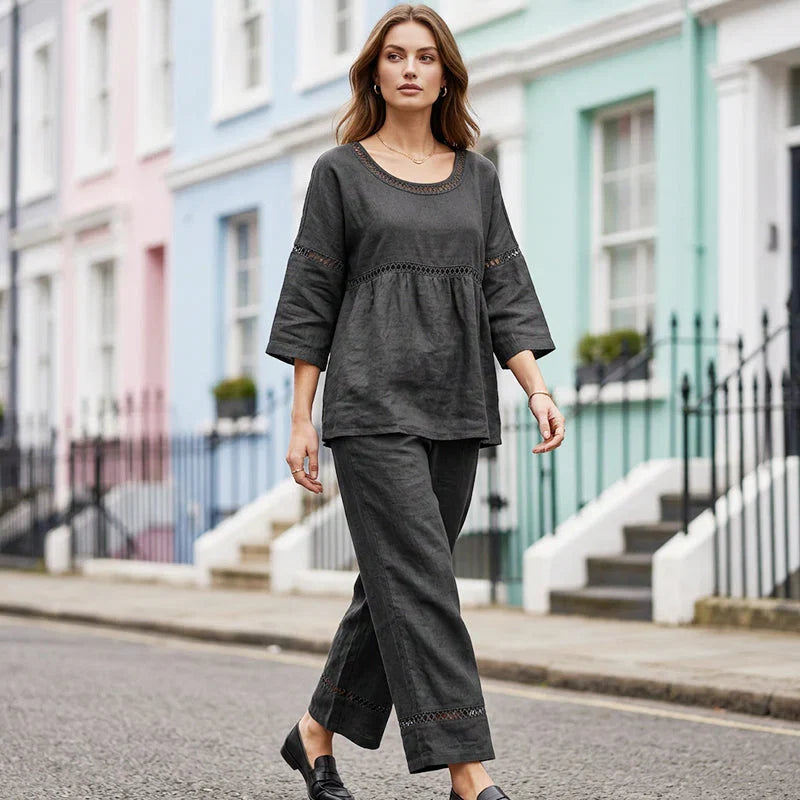 Marisa - Casual set with openwork details