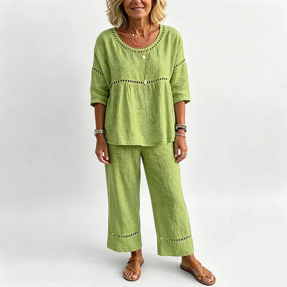 Marisa - Casual set with openwork details