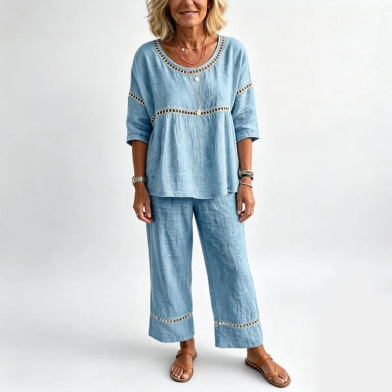 Marisa - Casual set with openwork details