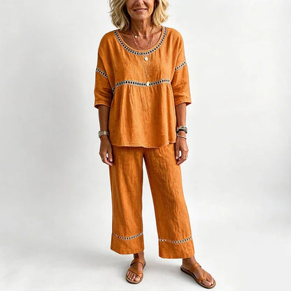 Marisa - Casual set with openwork details