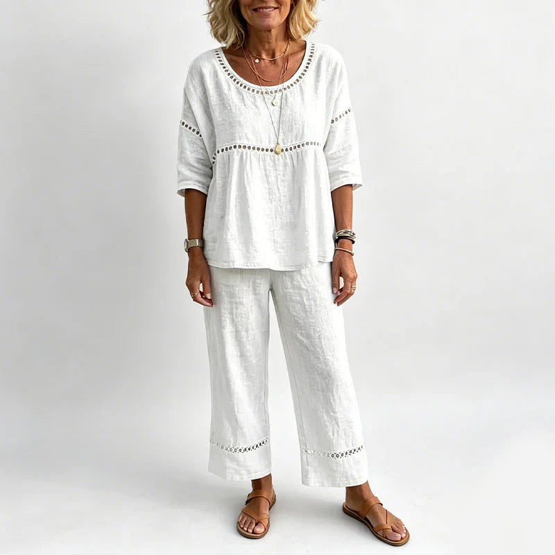 Marisa - Casual set with openwork details