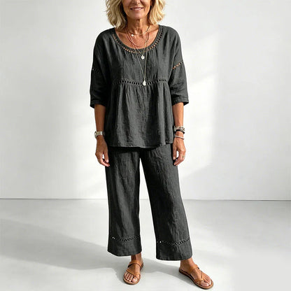 Marisa - Casual set with openwork details