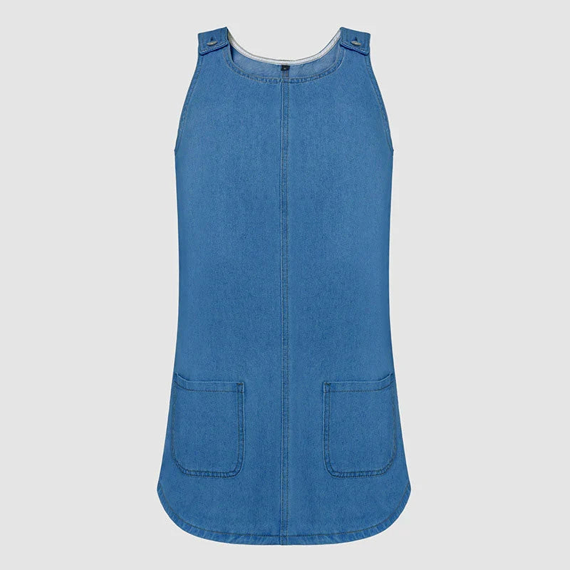 Daniela - Vestido Vaquero Casual de Tirantes